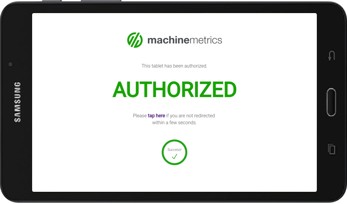 How Do I Authorize a Tablet? – MachineMetrics