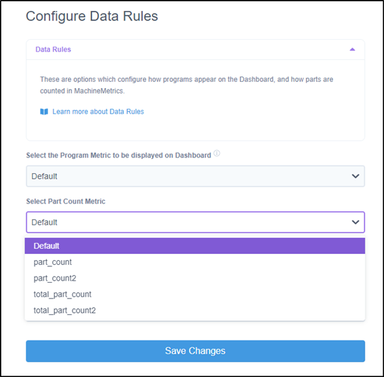 Configuring Part Counts for Multi-Path Machines – MachineMetrics